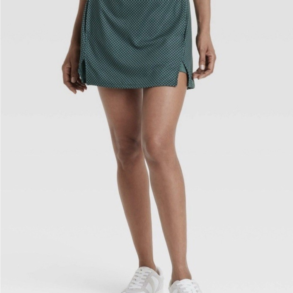 All in Motion Green Skater Mini Skirt Athletic Style